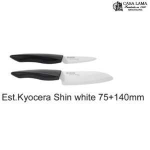 Estuche Cuchillos Kyocera Shin White pelador 7,5 cm+santoku 14cm 