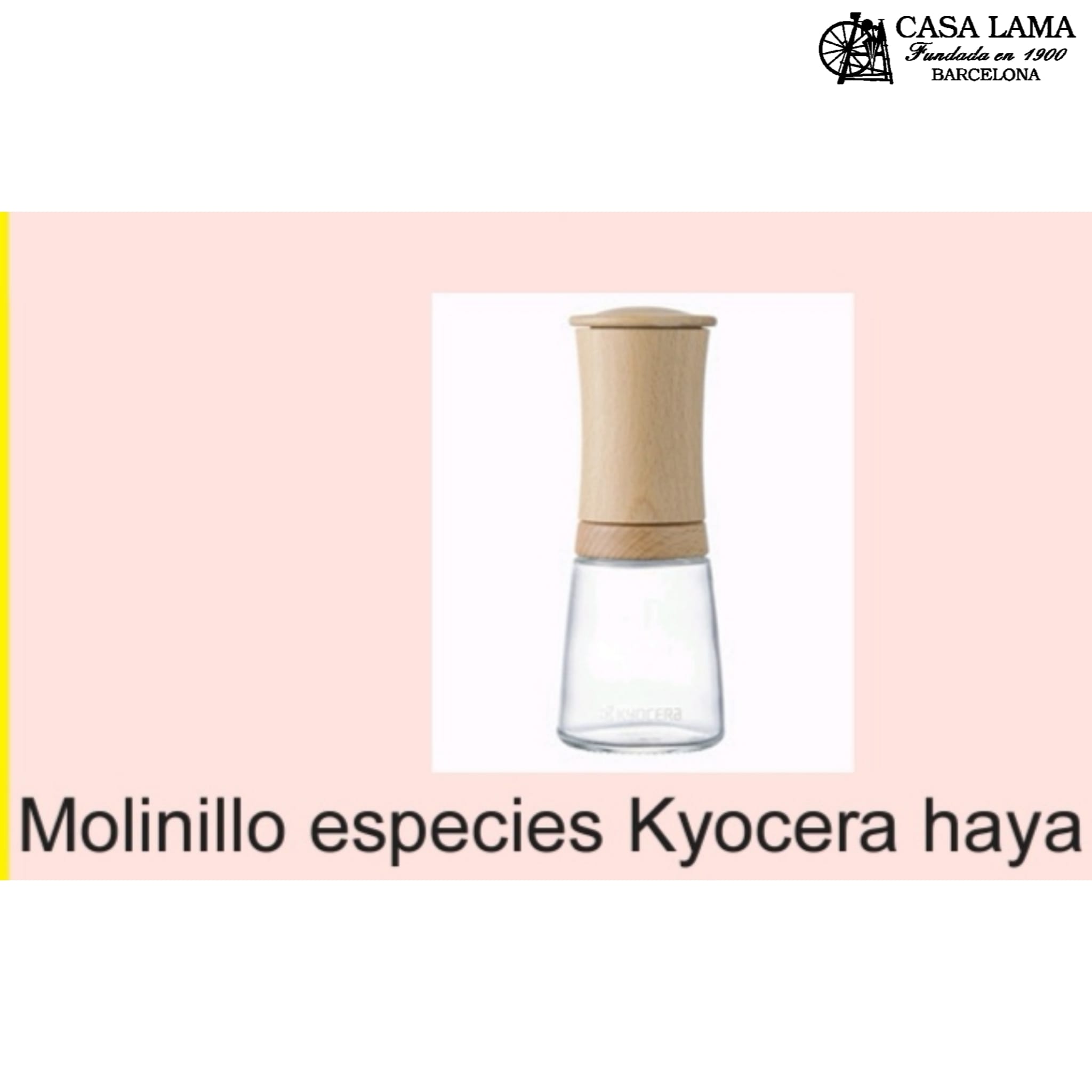Molinillo especies Kyocera haya marrón claro