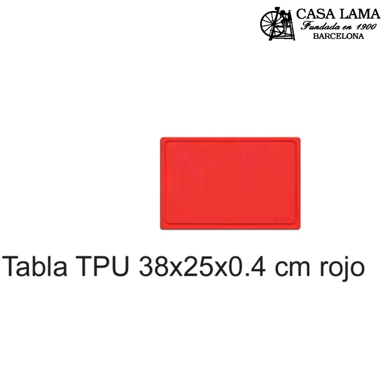 Tabla TPU 38x25x0.4 cm Wüsthof negro/rojo