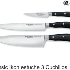 Wüsthof Classic Ikon Juego de 3 cuchillos