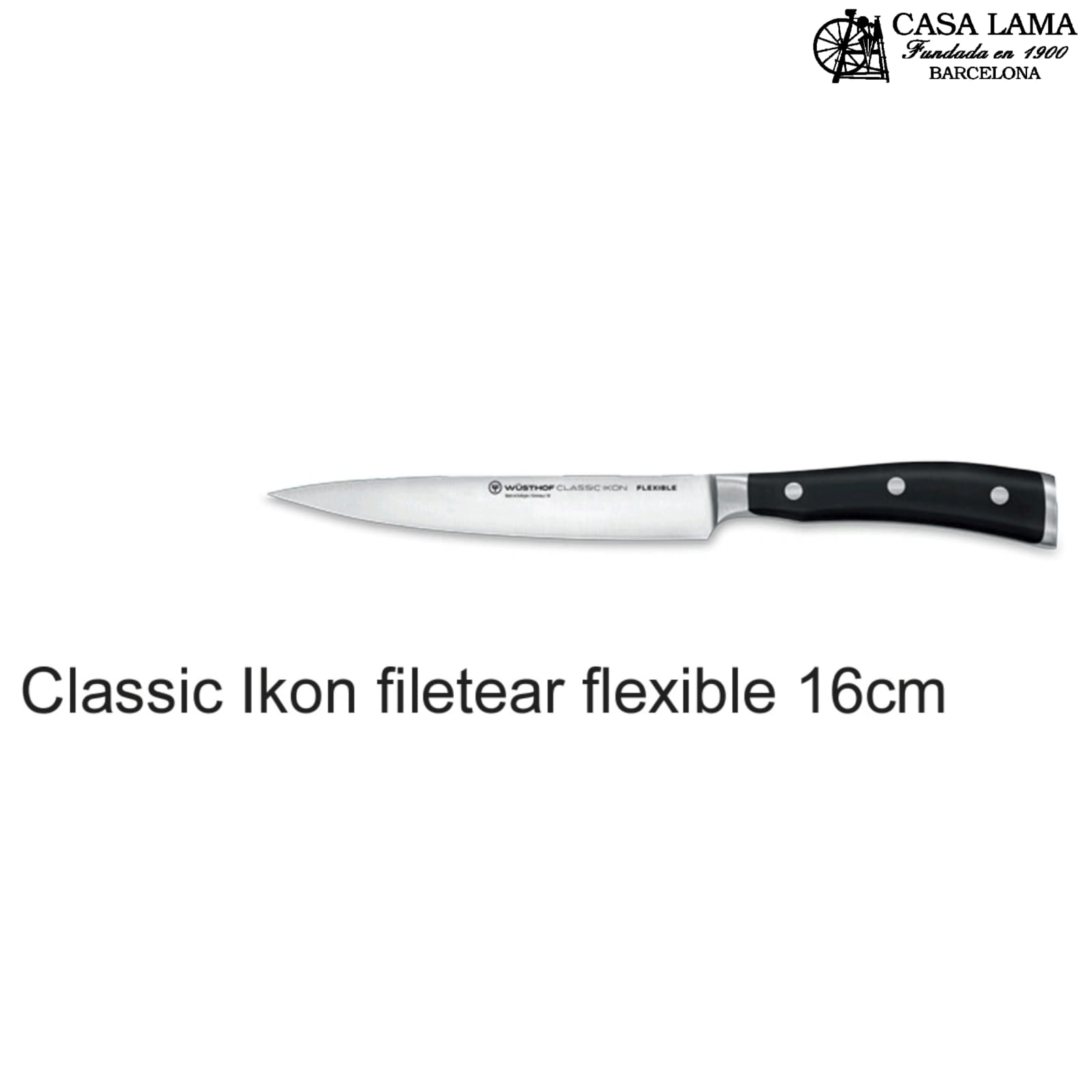 Cuchillo Wüsthof Classic Ikon Filetador flexible 16 cm